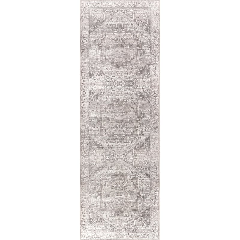 Nuloom Vita SplashGuard Vintage Medallion Machine Washable Area Rug