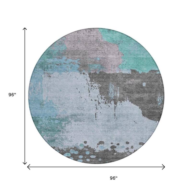 HomeRoots Abstract Transitional Rectangle Outdoor Rug