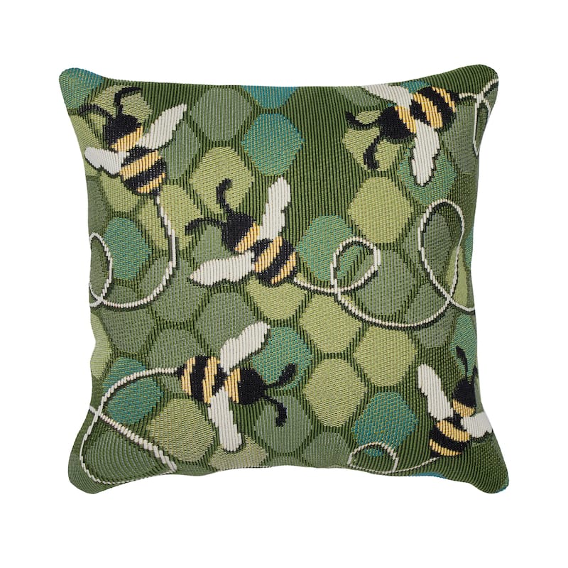 Liora Manne Marina Bee Free Indoor/Outdoor Pillow