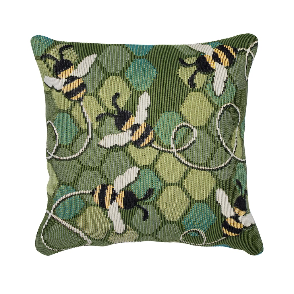 Liora Manne Marina Bee Free Indoor/Outdoor Pillow