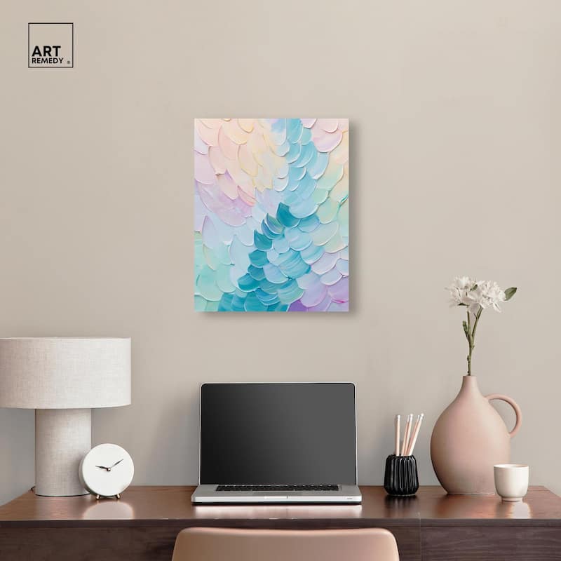 Mermaid Scales Canvas by Art Remedy, Gallery Wrapped