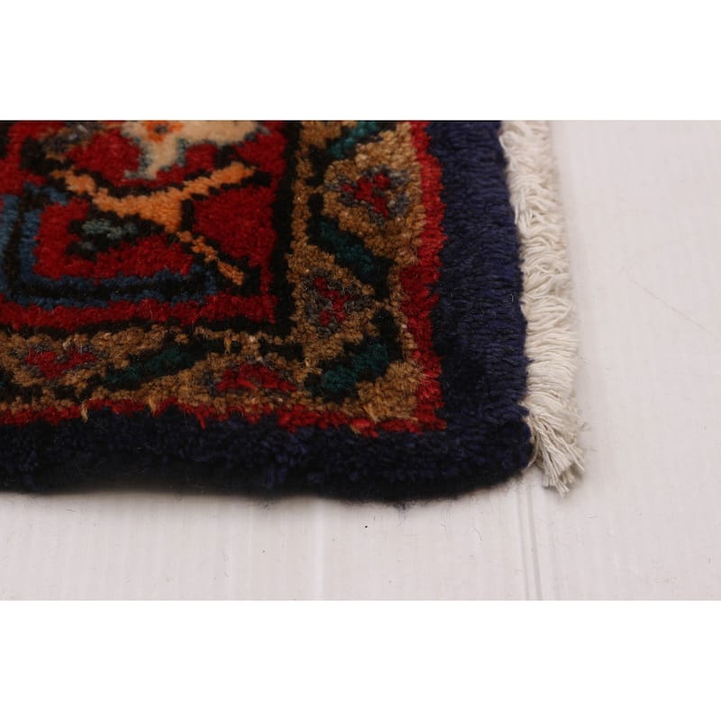 ECARPETGALLERY Hand-knotted Andelz Navy Wool Rug - 3'9 x 10'5