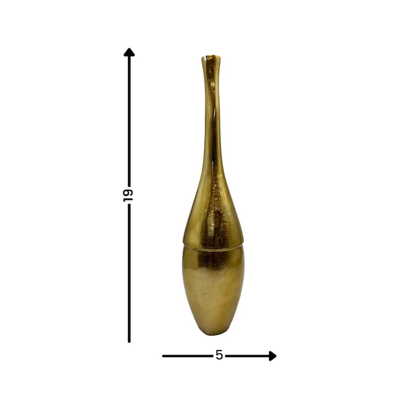 Decorative Handmade Aluminum Bottle Flower Vase