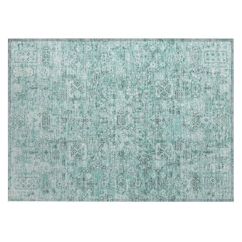 Machine Washable Indoor/ Outdoor Chantille Traditional Vintage Rug