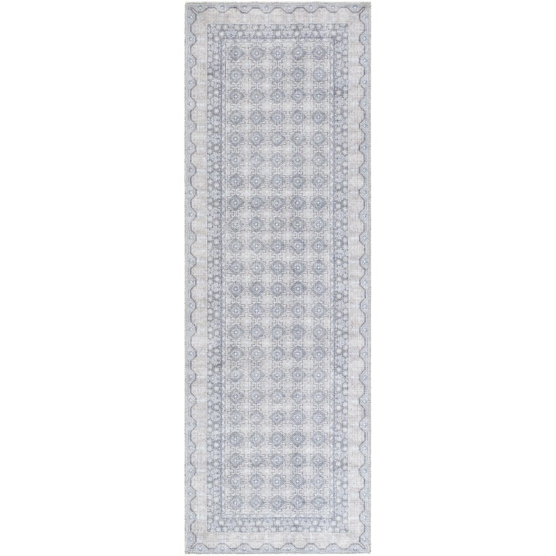 Our PNW Home x Livabliss Rainier Cottage Border Washable Area Rug - 2' 7" x 10' - Sage