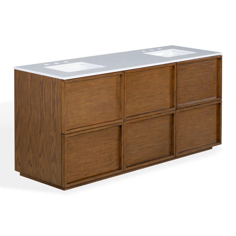 SAFAVIEH Couture Gabrietta Sink Vanity - 72"W x 22"D x 34"H