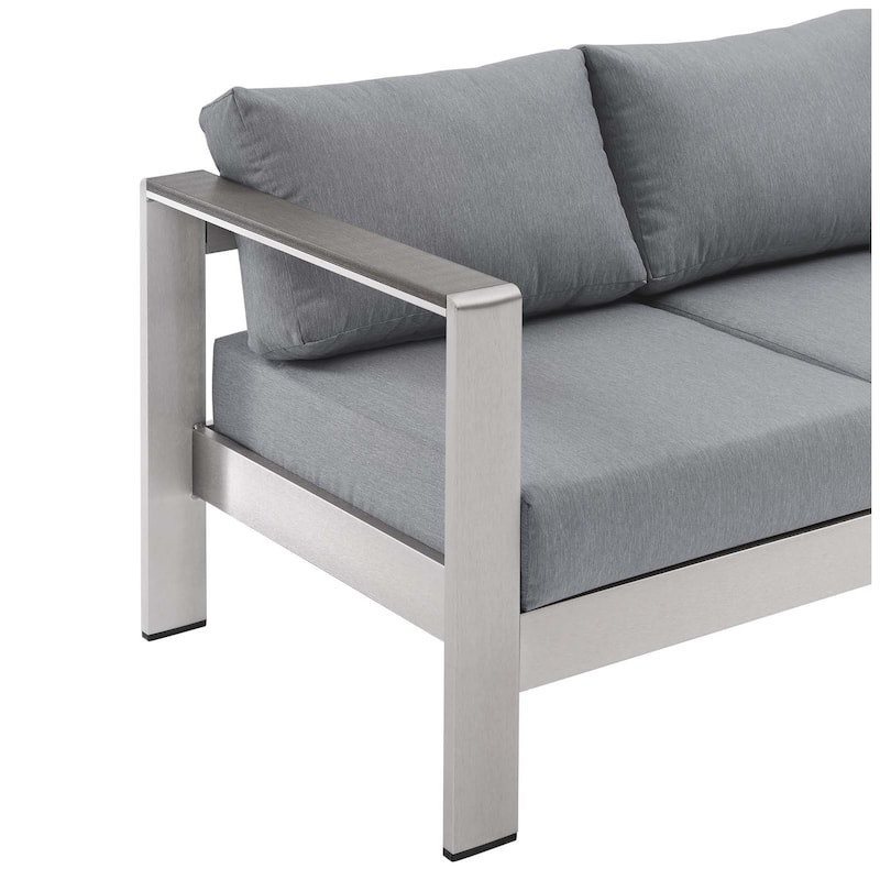 Shore Outdoor Patio Aluminum Sofa