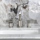 preview thumbnail 14 of 34, Kingston Brass Convergent Two-Handle 3-Hole Deck Mount Widespread Bathroom Faucet with Knurled Handle and Brass Pop-Up Drain