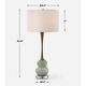 preview thumbnail 8 of 6, Uttermost Sanctuary Green Gray Table Lamp - 35.25'' H X 16.5'' W X 16.5'' D