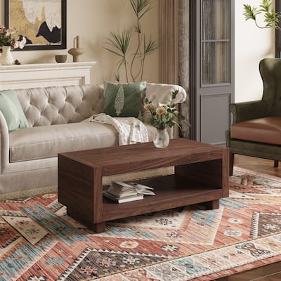 Mid-Century Coffee Table Modern Minimalist Coffee Table with Storage Function and Multifunctional Design, for Living Room