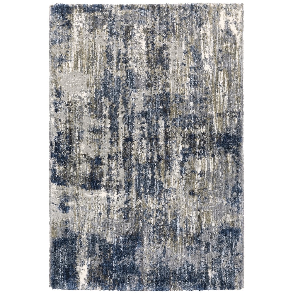 Style Haven Archer Distressed Abstract Shag Area Rug