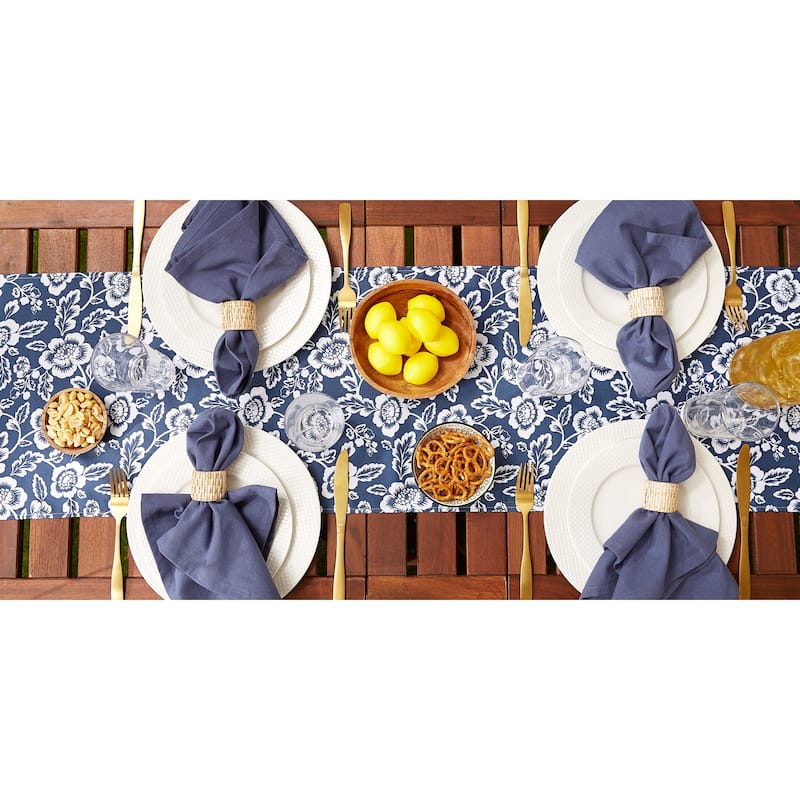 DII Floral Print Outdoor Table Runner