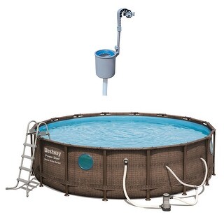 Bestway 16ft x 48in Power Steel Vista Above Ground Pool with Surface ...