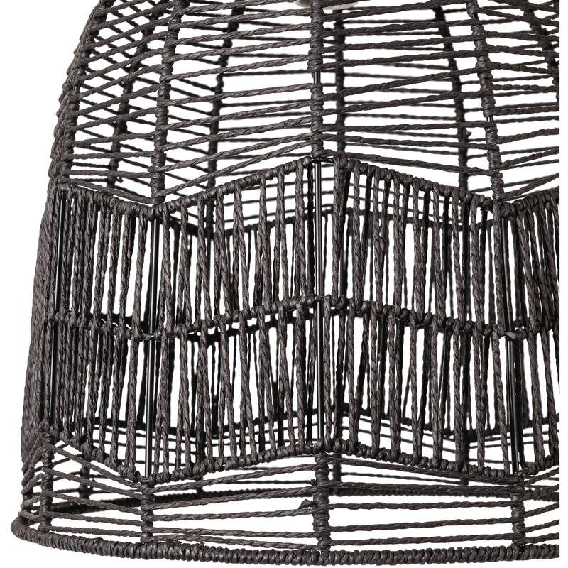 Artistic Weavers Naga Paper Rattan Canopy Pendant Lamp - 72"H x 14"W x 14"D