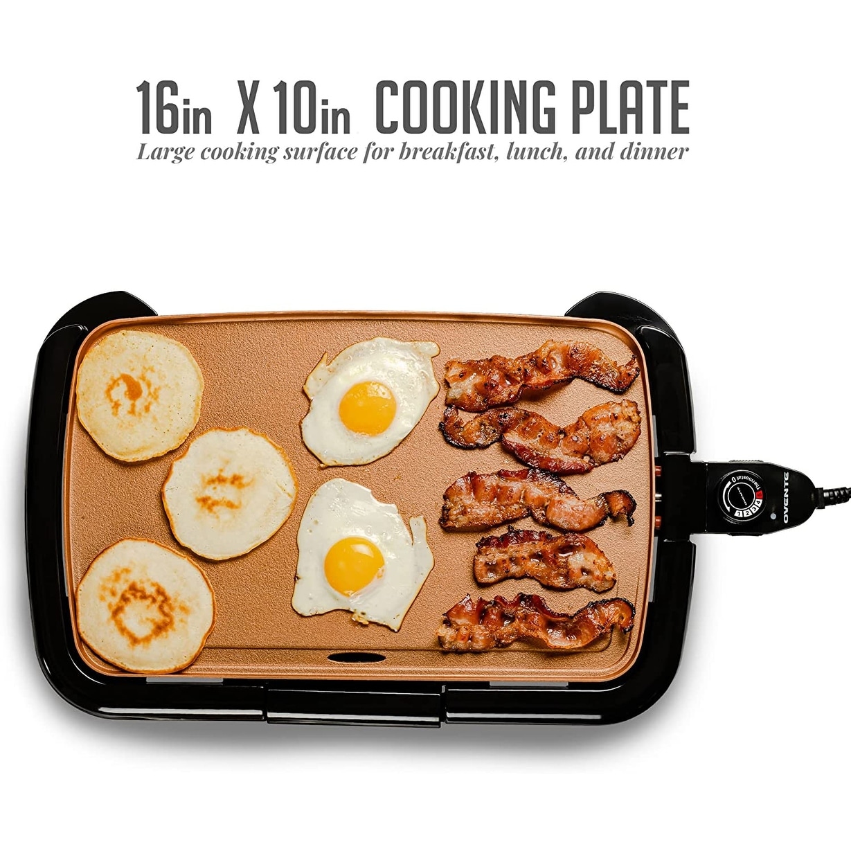 Ovente Non Stick Flat Griddle Ovente Electric Indoor Kitchen