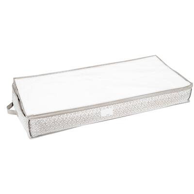 Simplify Boho Under the Bed Storage Bag in Grey - 39.37" x 17.72" x 5.91"