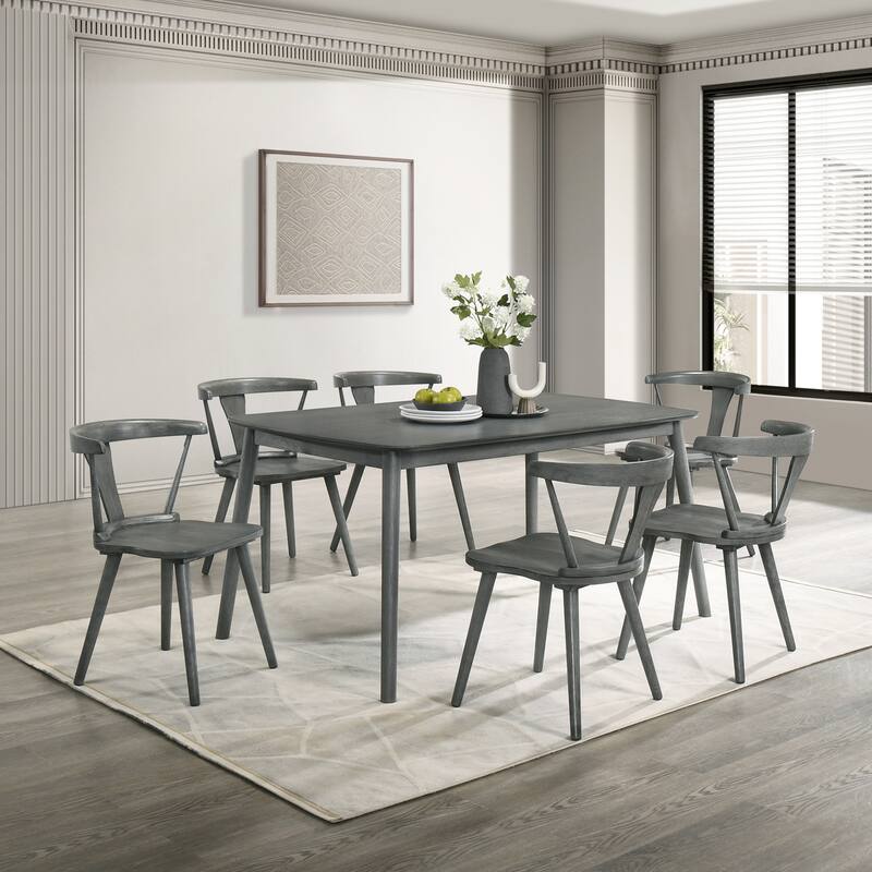 Wood Dining Chair Solid Chair Set of 2