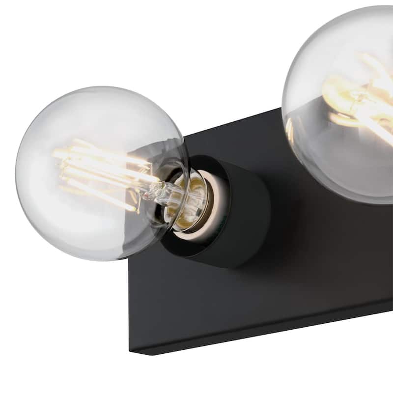 Westinghouse Lighting Three-Light Matte Black Indoor Wall Fixture