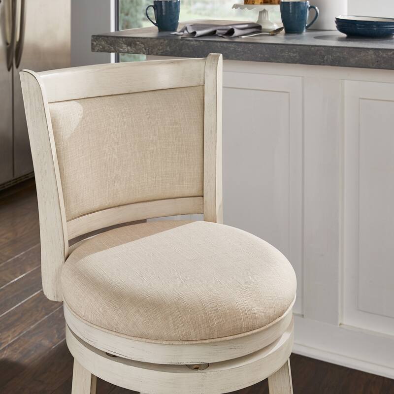Verona Panel Back Swivel Counter Height Stool by iNSPIRE Q Classic