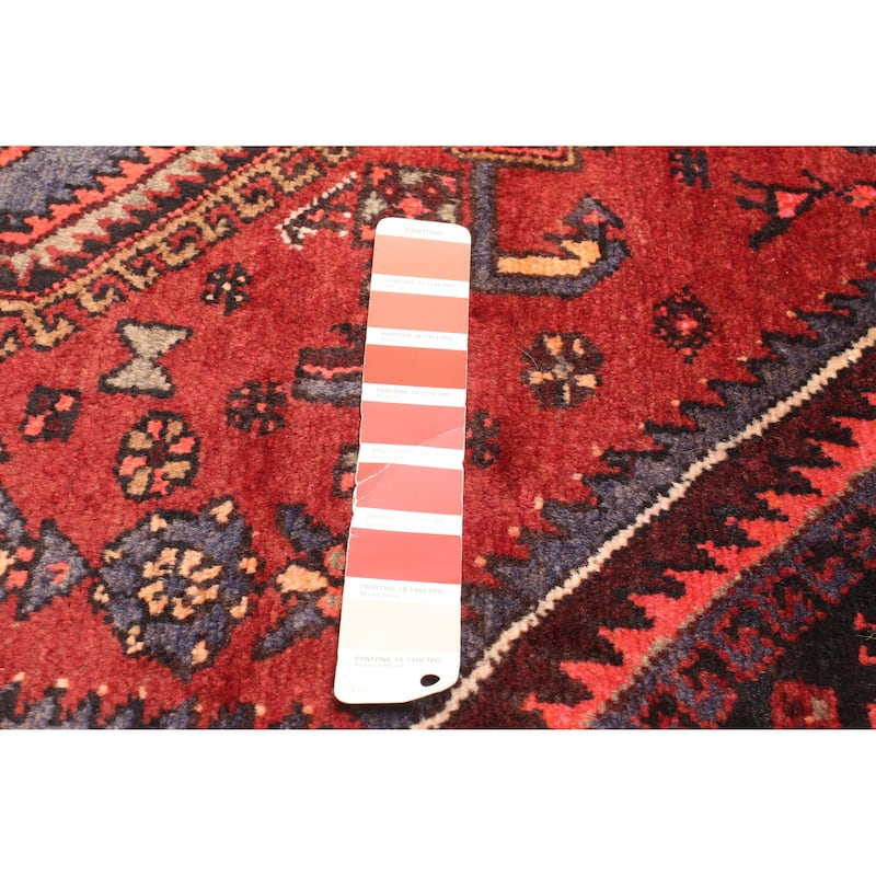 ECARPETGALLERY Hand-knotted Andelz Red Wool Rug - 4'6 x 6'7