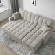 preview thumbnail 17 of 18, 82'' Wide Sectional Couch Pull-Out Sofa Bed with Storage Chaise