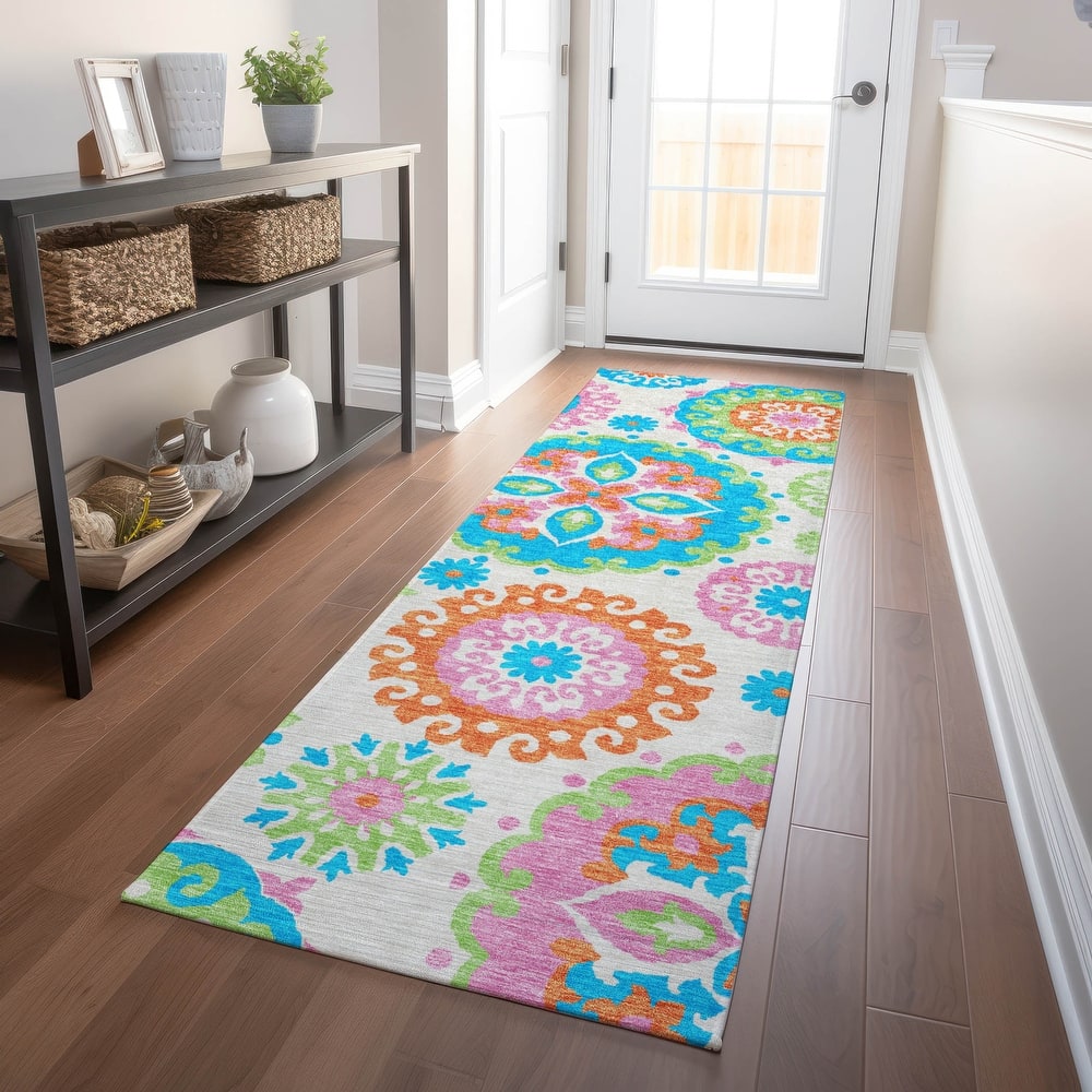 Premium Washable Super Soft Boho Suzani Mayfield Rug