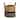 13" Boho Chic Basket Natural Jute Basket, Black Bottom Natural Top - 8'6" x 13'
