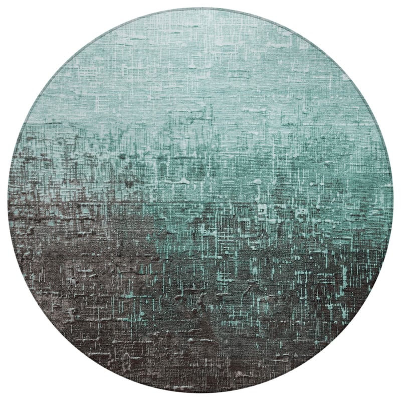 HomeRoots Ombre Transitional Rectangle Outdoor Rug