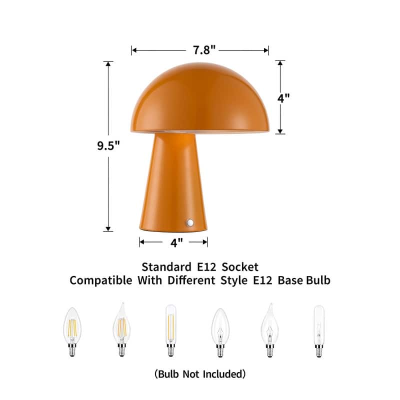KAWOTI 9.5" Modern Metal Table Lamp with Touch Control