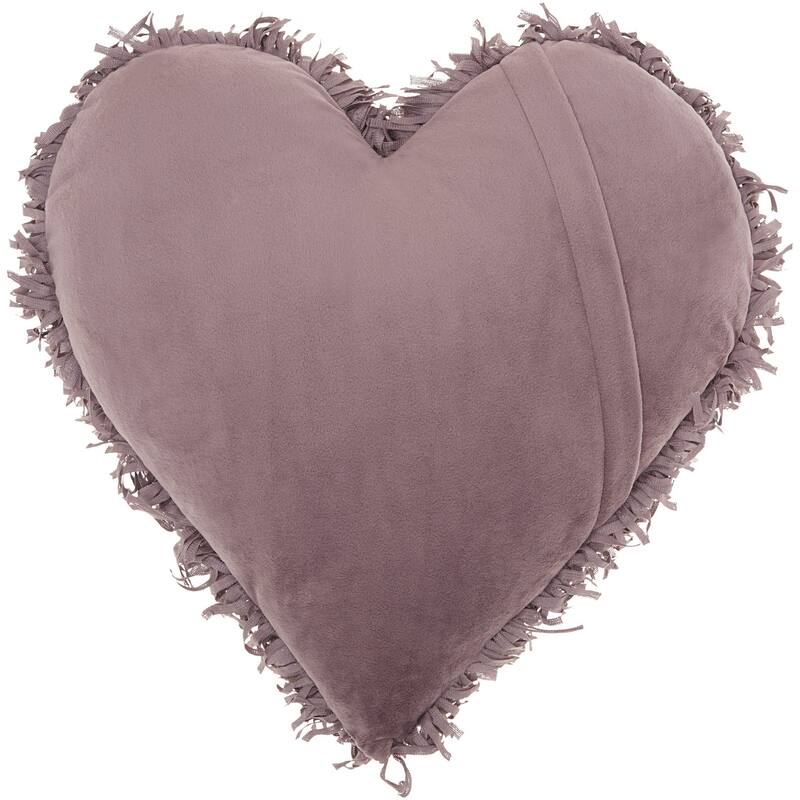 Heart Shaped Lavendar Shag Accent Pillow On Sale Bed Bath & Beyond
