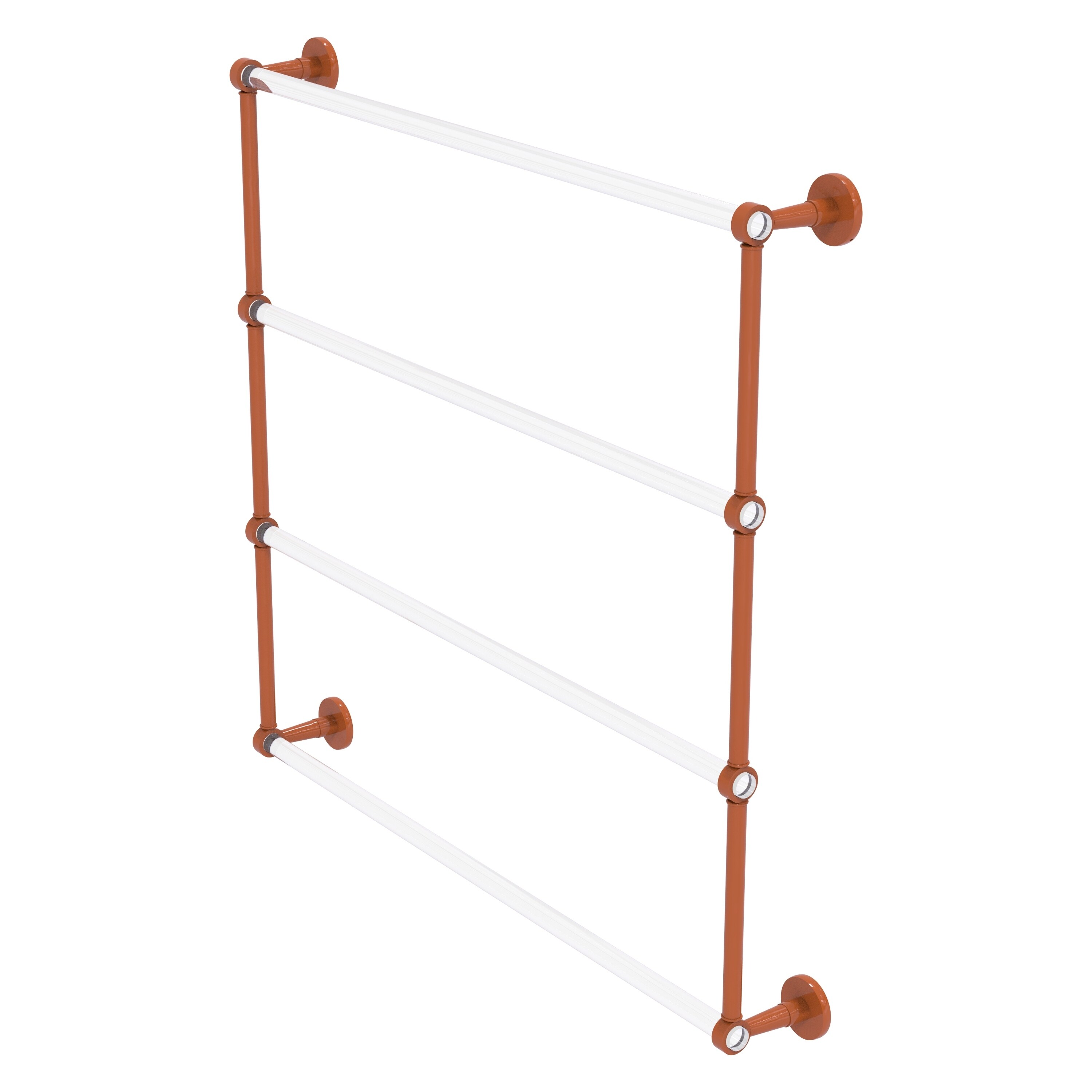 Allied Brass Clearview Collection 4 Tier 24 Inch Ladder Towel Bar