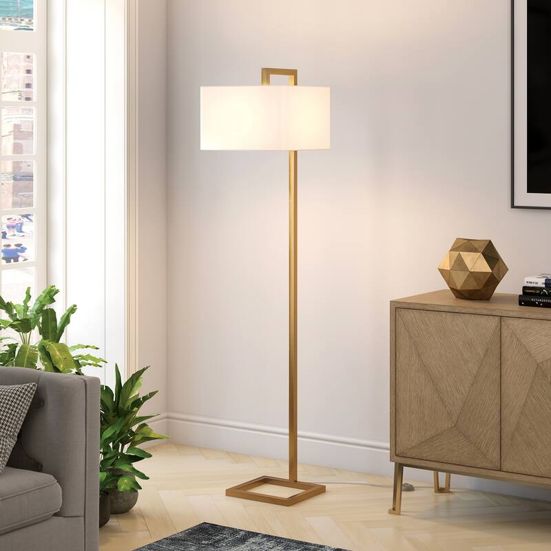 Grayson 68" Tall Floor Lamp with Fabric Shade