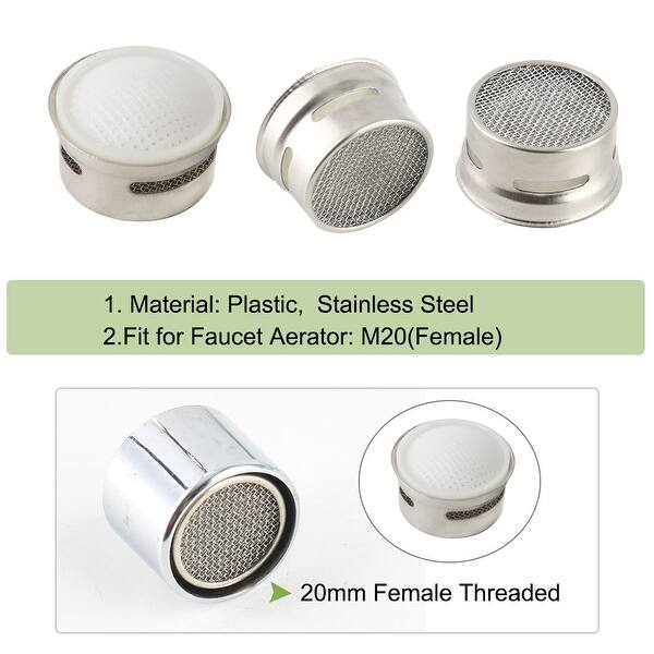 Shop 3pcs 19mm Stainless Steel Faucets Aerator Insert Water Filter