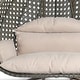 preview thumbnail 69 of 69, LeisureMod Chair Cover for 2-Person Hanging Egg Swing - Or Full Outdoor Wicker Patio Swing Lounger Chair with Stand & Cushions