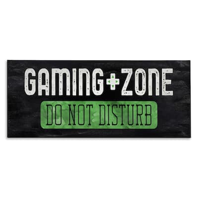 Stupell Do Not Disturb Gaming Zone Canvas Wall Art Design By CAD Designs