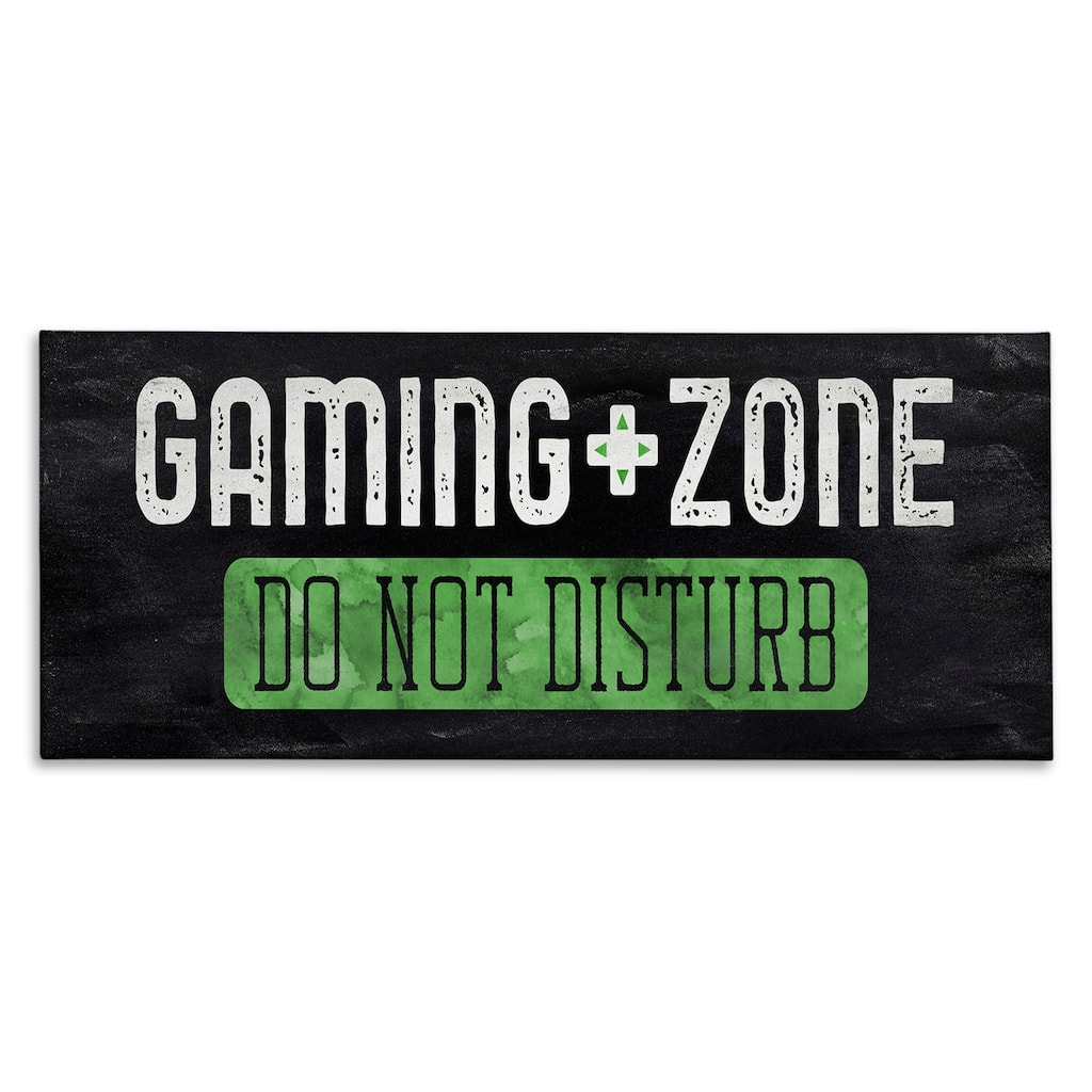 Stupell Do Not Disturb Gaming Zone Canvas Wall Art Design By CAD Designs