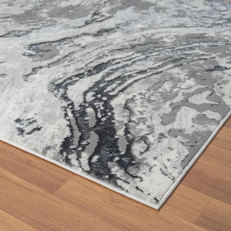 Luxe Weavers Marble Swirl Area Rug, Stain-Resistant Carpet