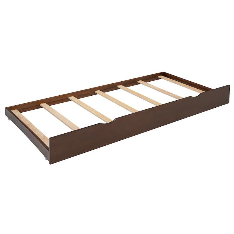 Queen Size Wooden Platform Bed with Twin-XL Size Trundle USB Ports Bedroom Storage Platform Bed with 2 Big Drawers
