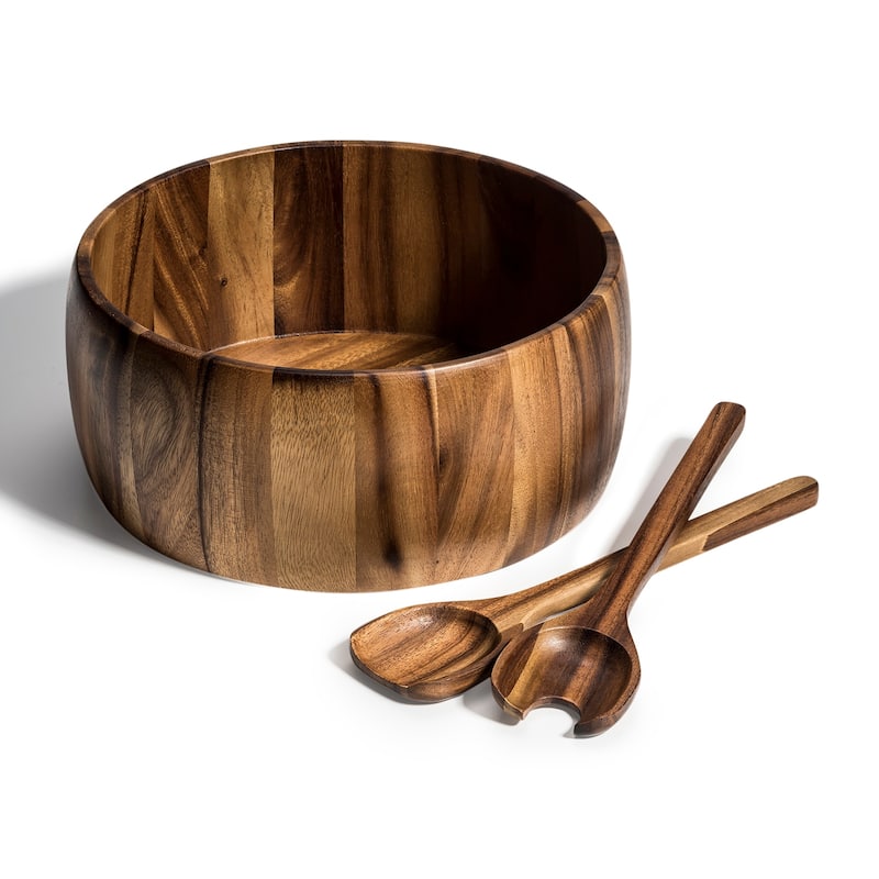 Extra LargeSalad Bowl with Servers -12" bowl - 12 x 12