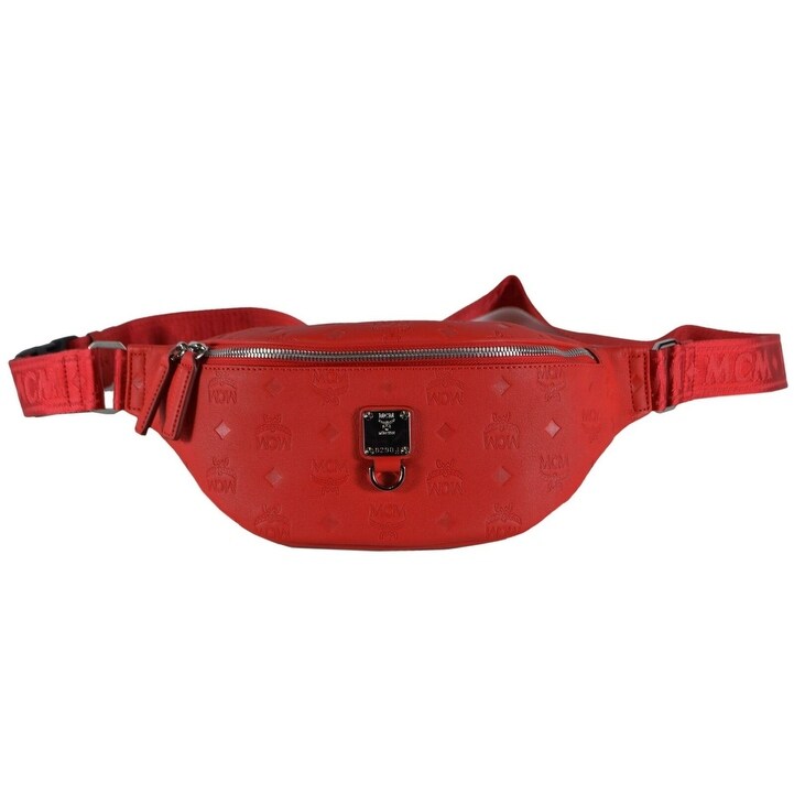 mcm fanny pack red