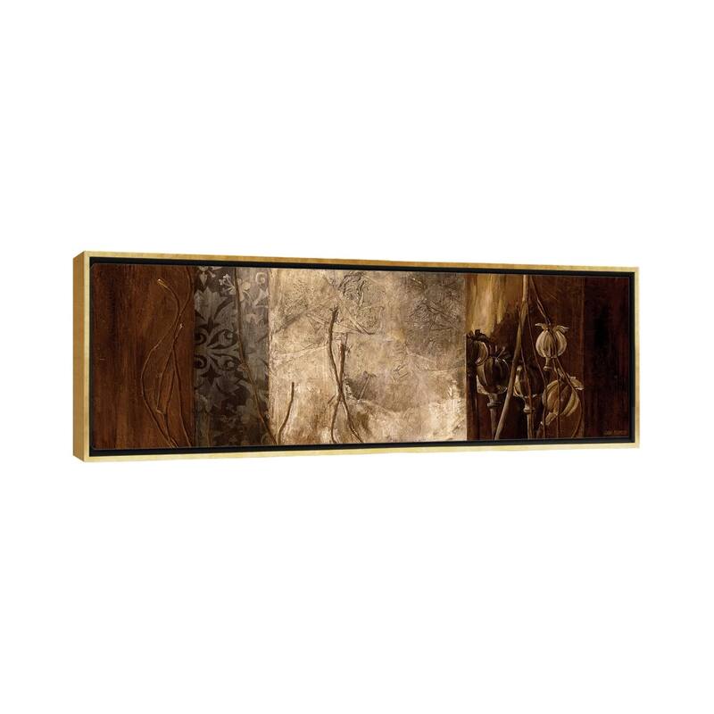 iCanvas "Copper's Edge II" by Linda Thompson Framed Canvas Print - 16x48 - Gold