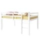 preview thumbnail 4 of 3, Full Size Rubber Wood Loft Bed with Ladder