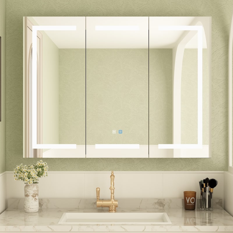 Led Mirror Cabinet Bathroom Wall Mounted Medicine Cabinet Storage