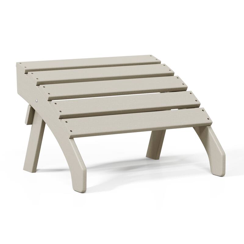 Polytrends Altura Outdoor Adirondack Folding Ottoman