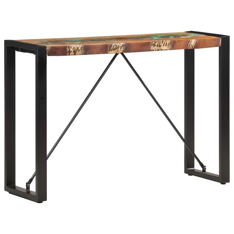 vidaXL Console Table Entryway Table Narrow Hall Side Table Solid Wood Mango - 43.3" x 13.8" x 29.9" (L x W x H) - Brown mango wood