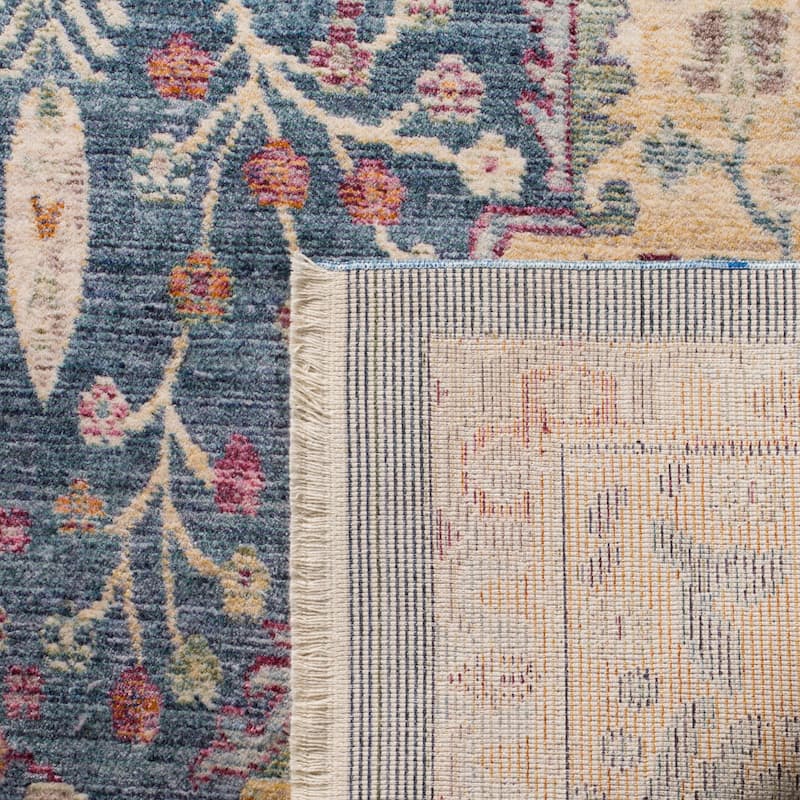 SAFAVIEH Illusion Julisa Vintage Boho Oriental Viscose Rug with Fringe