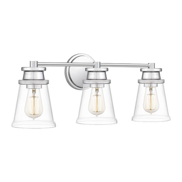 slide 2 of 7, Haverfield 3-Light Polished Chrome Vanity Light