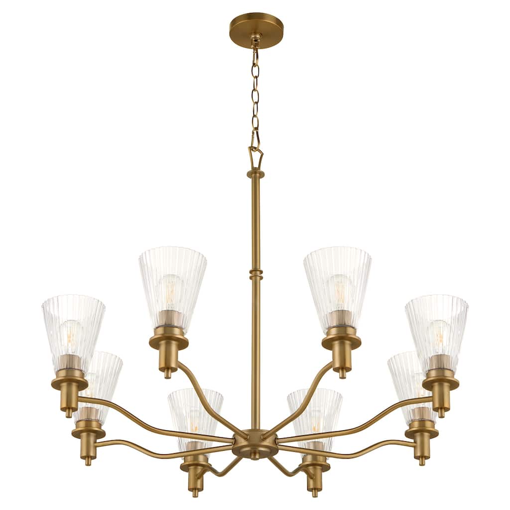 Quorum International 6803-8 Lawton 8 Light 35" Wide Chandelier with