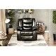 preview thumbnail 2 of 9, Furniture of America Hopp Traditional Faux Leather Plush Recliner