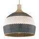 preview thumbnail 1 of 8, Crystorama Lighting Group ZAN-9006 Zanzibar 6 Light 26" Wide Pendant Soft Gold / Matte Black